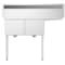 Koolmore 2 Compartment Stainless Steel NSF Commercial Kitchen Prep & Utility Sink with 2 Drainboards SB151512-15L3 - alternate 10